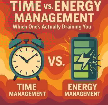 a clock and a clock on a red background