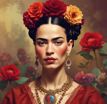 A market stall displays various handmade crafts, including woven baskets, intricate macramé wall hangings, and embroidered hats. The setting is rustic, with wooden beams and ambient lighting, creating a cozy and artisanal atmosphere.