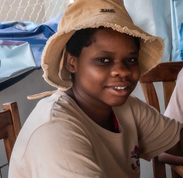 young woman tailor profile