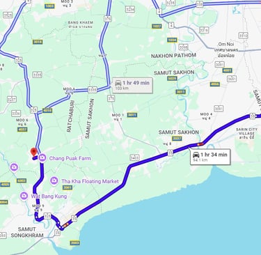 Our road trip from Bangkok to Maeklong and Damnoen Saduak