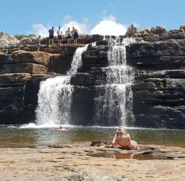 Enjoy swimming in the Mkambati pool