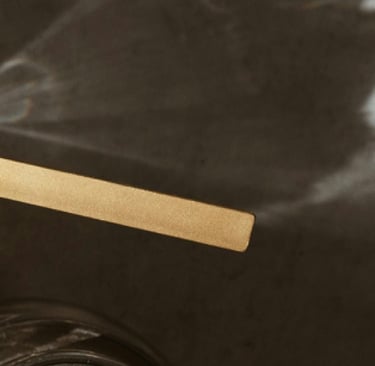 upcycled coffee grounds in a jar