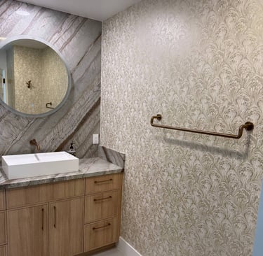 Wallpaper installation project in Chandler, AZ