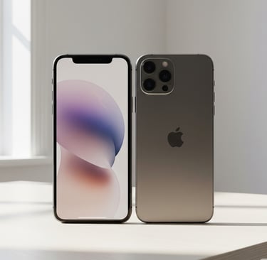 um par de iPhones 11 com um iPhone 11 prateado