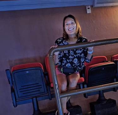 Seats in the back corner