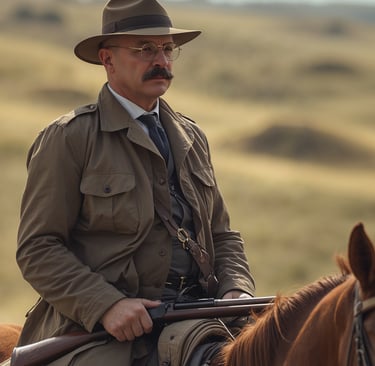 Theodore Roosevelt on Safari, hunting