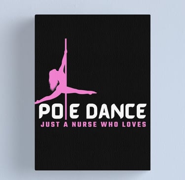 nurse pole dance canvas
