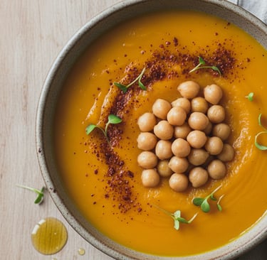 vellutata di zucca e ceci