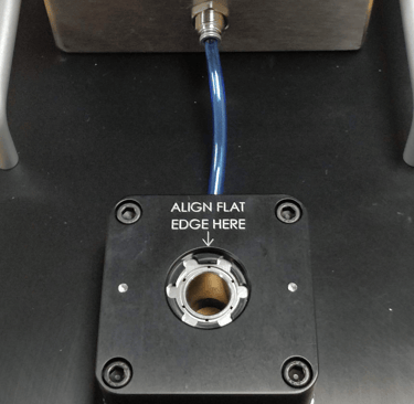 Vacuum metrology fixture for holding a soft rubber medical dome