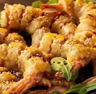 Bocconcini di gamberi aperitivo con solo 3 Ingredienti