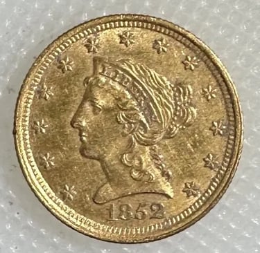 1852 Gold 2 1/2 dollar