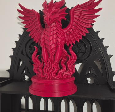 Dragon ailé majestueux imprimé en 3D