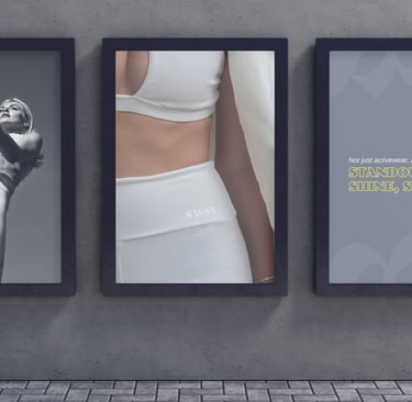 Mockup de Conjunto de tres banners