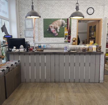 BARF Shop Ilsede Kassenbereich