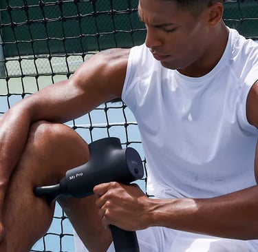 Muscle massage gun designed for deep tissue therapy