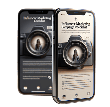 two iphones with influencers