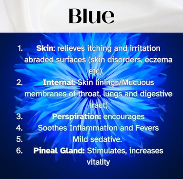 Colour Healing, Healing Light, Chromotherapy, Spechtochrome Blue