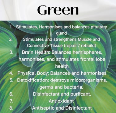 Colour Healing, Healing Light, Chromotherapy, Spechtochrome Green