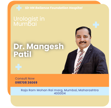 A graphical representation highlighting Dr. Mangesh Patil as the Best Urologist in Mumbai.