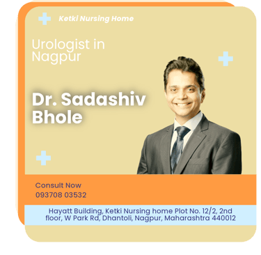 A graphical representation highlighting Dr. Sadashiv Bhole as the Best Urologist in Nagpur.