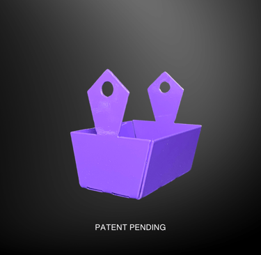 Purple Whirly Wheel Bird Feeder Basket