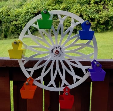 Whirly Wheel Spinning Bird Feeder Colorful