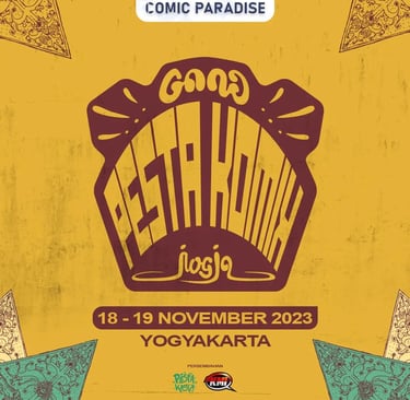 pesta komik bandung, gang peskom 18-19 November 2023 Yogyakarta