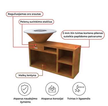 corten lauko grilius