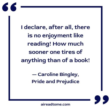 Jane Austen reading quote