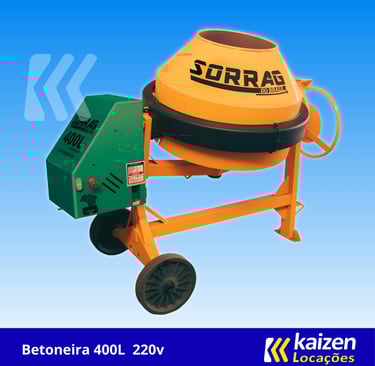 Betoneira 400L 220v | Kaizen Locações