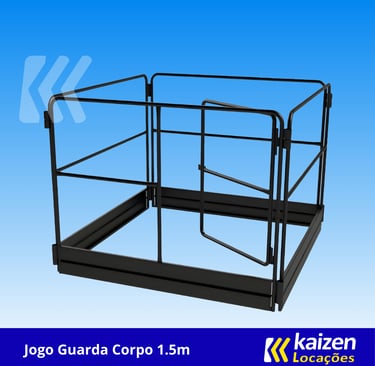 Jogo Guarda Corpo 1.5m | Kaizen Locações