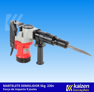 Martelete Demolidor 5kg | Kaizen Locações