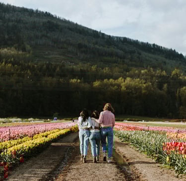 Supportive friends after a breakup