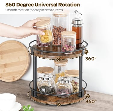 2-Tier Rotating Spice Rack