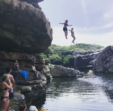 A double leap of faith from baboon Cave