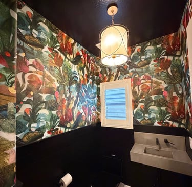 Wallpaper installation project in Tempe, AZ