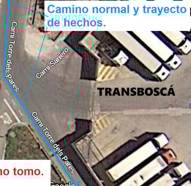 detalle investigación del atentado contra Andrés Román acceso a Transboscá en la comarca de la Safor