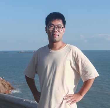 Man standing by the seaside