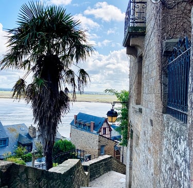 Sur les remparts du Mont-Saint-Michel