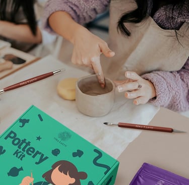 DIY pottery kit eco-friendly crafting set by Nira Earth Canada