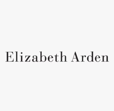 Logo of Elizabeth Arden, a global beauty brand whose standards are met by King Fly.