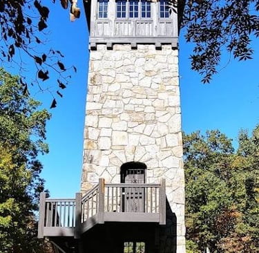 Chatsworth, GA - Fort Mountain Park Lookout Tower off the Stone Tower trail