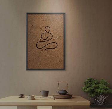 Macrame wall art for meditation corners