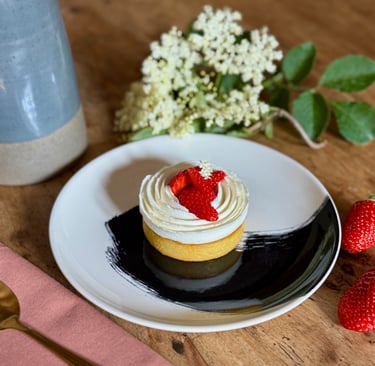 Tarte fraise fleur de sureau