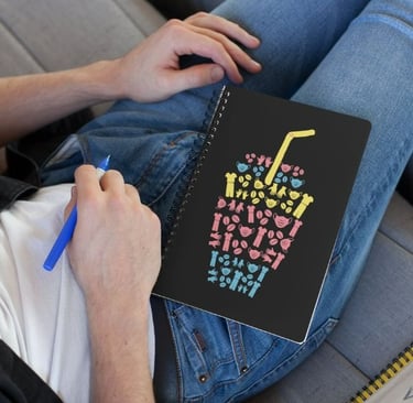 Coffee Scrub Rubber Gloves Notebook