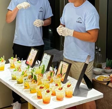 Cocktail service in Hong Kong