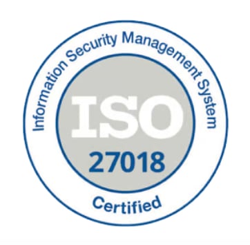 ISO 27017, ISO 27018, AND ISO 27001-2022 COMPLIANT BADGES