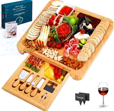 Serving platter board