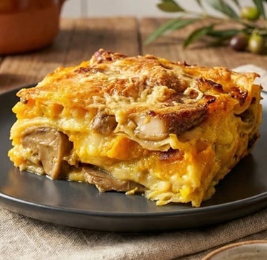 Lasagna di zucca - Ricetta per lasagna di zucca vegetariana cremosa e saporita