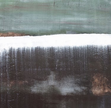 Artiste Jaï - Acrylique sur toile "Rêves décalés numéro2" 100x73 cm- Collection "Les grands Espaces " 2025